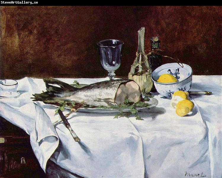 Edouard Manet Stilleben mit Lachs